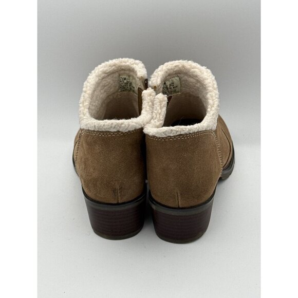 Sporto Womens Brown Ankle Boots Size 7.5M Suede Faux Fur Lined With Zipper Closu - Picture 3 of 7